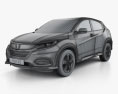 Honda HR-V LX 2020 3D模型 wire render