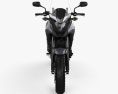 Honda CB500X 2018 Modelo 3d vista de frente