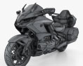 Honda Gold Wing Tour 2018 3D 모델  wire render