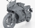 Honda CBR650R 2019 3D-Modell clay render