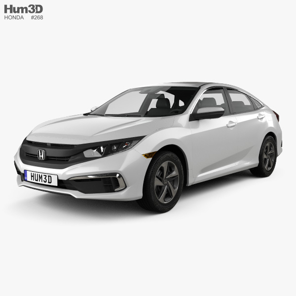 Honda Civic LX sedan 2022 3D model