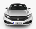 Honda Civic LX Berlina 2022 Modello 3D vista frontale