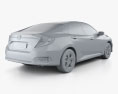 Honda Civic LX 轿车 2022 3D模型