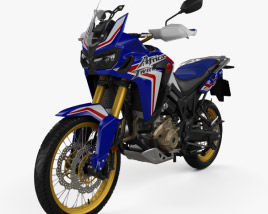 3D model of Honda CRF1000L Africa Twin ABS 2019