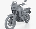 Honda CRF1000L Africa Twin ABS 2019 Modelo 3D clay render
