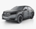 Honda UR-V 2020 3D-Modell wire render