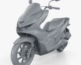 Honda PCX 150 2019 3D-Modell clay render