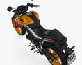 Honda CB190R 2020 3D模型 顶视图