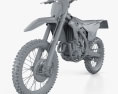 Honda CRF450R 2021 3D-Modell clay render