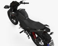 Honda CB125F 2020 3D模型 顶视图