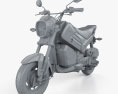 Honda Navi 2020 3D-Modell clay render