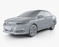 Honda Crider гибрид 2016 3D модель clay render