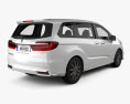 Honda Odyssey Absolute 2023 3D 모델  back view