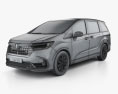 Honda Odyssey Absolute 2023 3D-Modell wire render