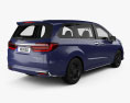 Honda Odyssey e-HEV Absolute EX 2022 3d model back view