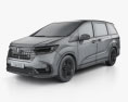Honda Odyssey e-HEV Absolute EX 2022 3d model wire render