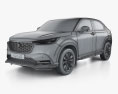 Honda Vezel Urban 2024 3D 모델  wire render