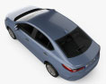 Honda City з детальним інтер'єром 2023 3D модель top view