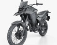 Honda XRE300 ABS 2022 3Dモデル wire render