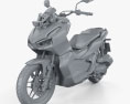 Honda ADV 150 2021 3D 모델  clay render