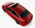 Honda Civic Sport US-spec 轿车 2024 3D模型 顶视图