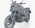Honda NC750X 2021 Modello 3D clay render