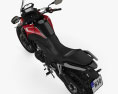 Honda CB500X 2022 3D-Modell Draufsicht