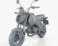 Honda Grom 2021 3d model clay render