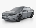 Honda Integra CN-spec 2024 3D模型 wire render