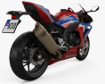 Honda CBR1000RR-R SP 2021 3D-Modell Rückansicht