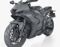 Honda CBR1000RR-R SP 2021 3D模型 wire render