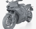 Honda CBR1000RR-R SP 2021 3D 모델  clay render