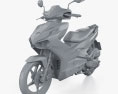Honda AirBlade 150 2022 3D-Modell clay render