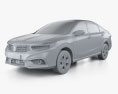 Honda Envix 2024 3d model clay render