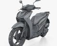Honda SH150 2023 3Dモデル wire render