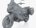 Honda NT1100 2024 3D-Modell clay render