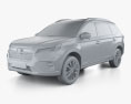 Honda BR-V 2024 Modello 3D clay render