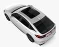 Honda Civic eHEV hatchback 2024 Modello 3D vista dall'alto