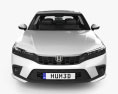 Honda Civic eHEV 掀背车 2024 3D模型 正面图
