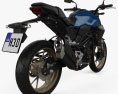 Honda CB250R 2022 3D-Modell Rückansicht