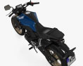 Honda CB250R 2022 3D-Modell Draufsicht