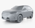 Honda E NS1 2024 3d model clay render
