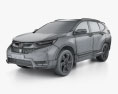 Honda CR-V 2021 3d model wire render