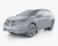Honda CR-V 2021 3D-Modell clay render