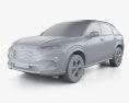 Honda HR-V EX-L US-spec 2024 3D模型 clay render