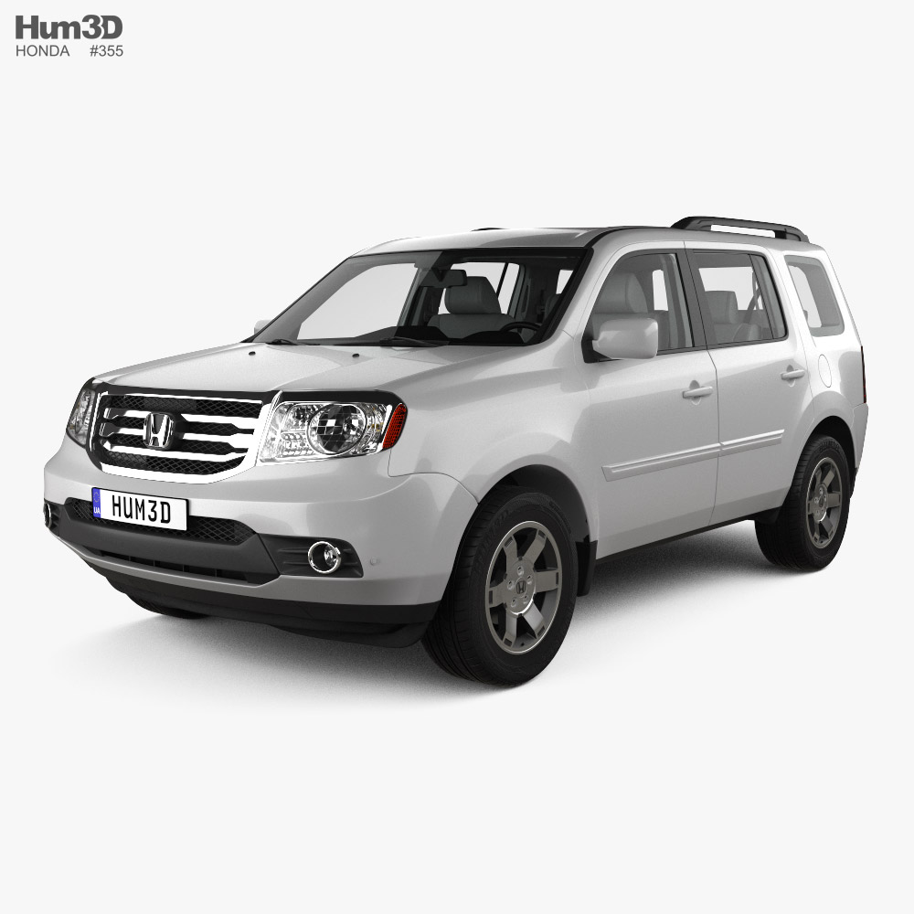 Honda Pilot with HQ interior and engine 2015 3D model