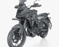 Honda CB200X 2023 3D модель wire render