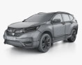 Honda CR-V 2023 3D-Modell wire render