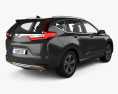 Honda CR-V LX с детальным интерьером 2020 3D модель back view