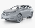 Honda CR-V LX с детальным интерьером 2020 3D модель clay render